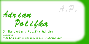 adrian polifka business card